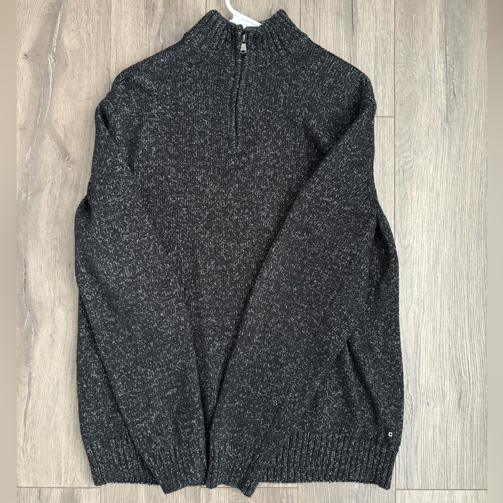 oversized quarter zip jacket